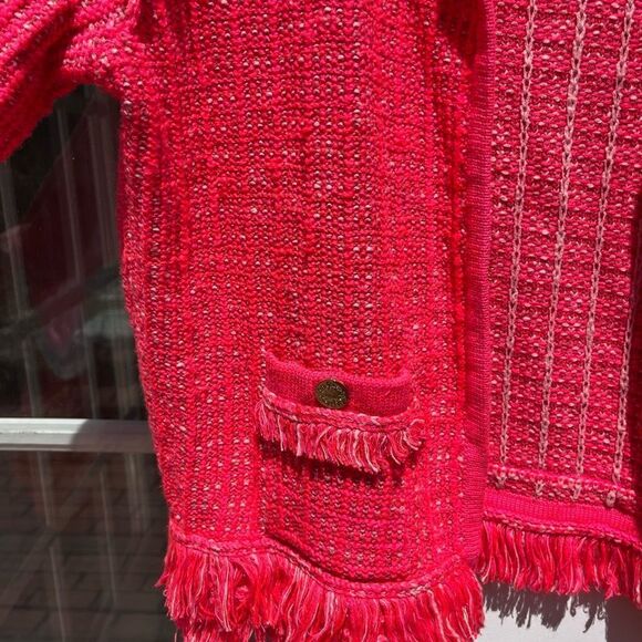 Lilly Pulitzer Spicy Coral Tweed Simora Cardigan NWT - Picture 10 of 14